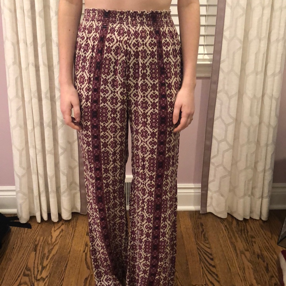 Brandy Melville patterned beach pants